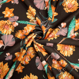 Black Cotton Fabric SKU-DC01