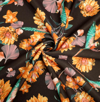 Black Cotton Fabric SKU-DC01