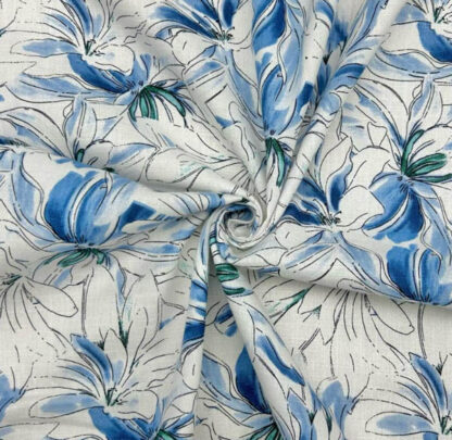 White Cotton Fabric SKU-LC03