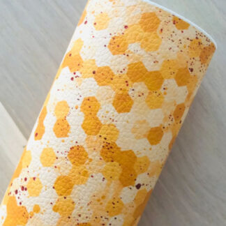Orange Leather Fabric SKU-LL02