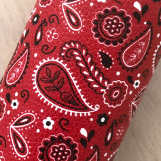 Red Leather Fabric SKU-ML02