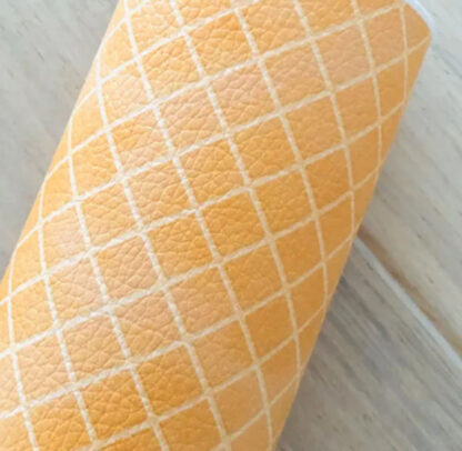 Ivory Leather Fabric SKU-LL04
