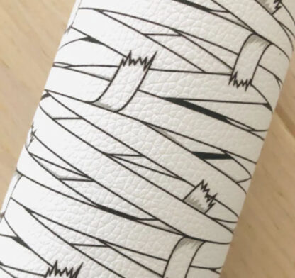 Reflective Vinyl Fabric By The Yard WHITE SKU-LL58