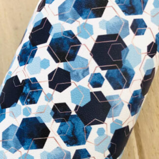 Leather Fabric Blue SKU-ML03