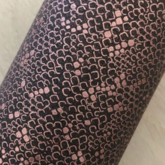 Hot press empreinte leather fabric BLACK by the yard SKU-LL79