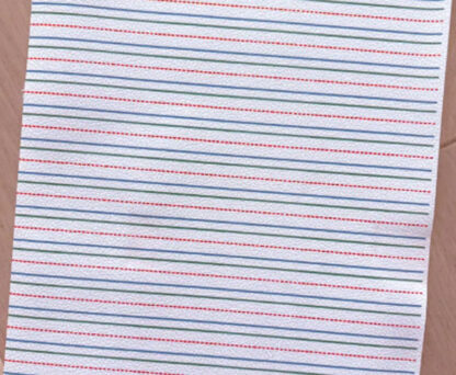 White leather fabric made with warm print with patterns SKU-LL01 - Image 2