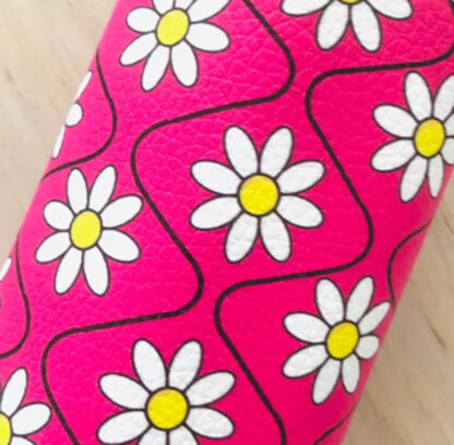 Leather Fabric Material Pink SKU-LL68