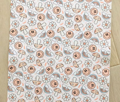 Ivory Vinyl Fabric by the yard for bags, shoes, upholstery and crafting SKU-LL14 - Image 2