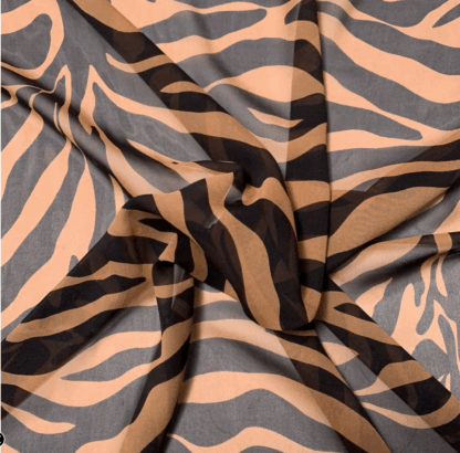 Baroque Patterned Fabric including tiger motifs SKU-VC03