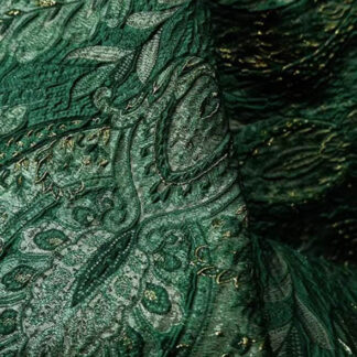 Green Jacquard Fabric SKU-DJ06