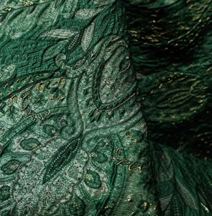 Green Jacquard Fabric SKU-DJ06