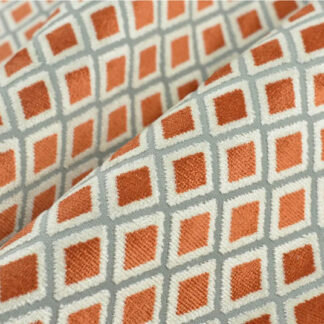 White and Brown Jacquard Fabric SKU-FJ02