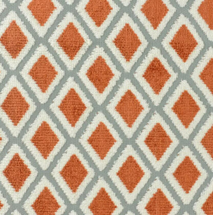White and Brown Jacquard Fabric SKU-FJ02 - Image 2
