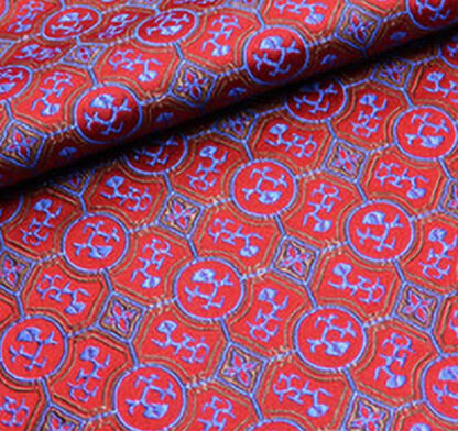 Purple Jacquard Fabric with Mini Pattern SKU-DJ22