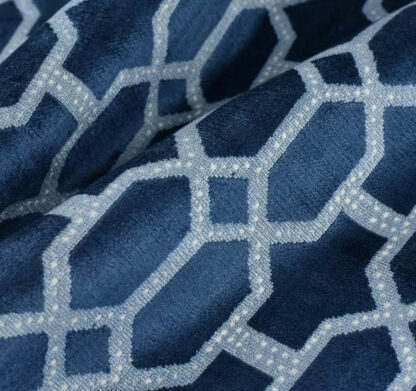 Navy Jacquard Fabric For Sale By The Yard SKU-GJ13