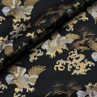 Black Jacquard Fabric by the yard SKU-GJ14