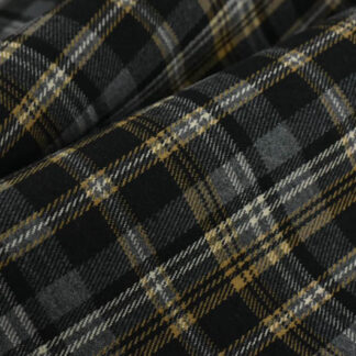 Black Canvas Fabric with big patterns SKU-GJ09