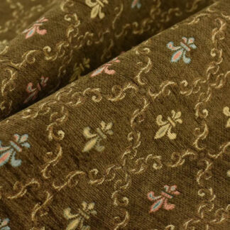 Jacquard Fabric BROWN By The Yard SKU-FJ08
