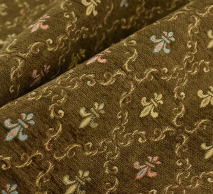 Jacquard Fabric BROWN By The Yard SKU-FJ08