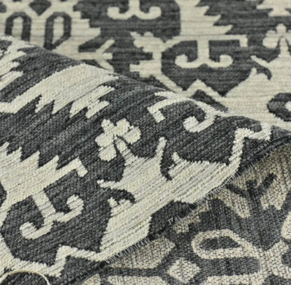 Gray Jacquard Fabric With Little Black Pattern SKU-DJ14 - Image 2