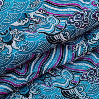 Blue fabric for sewing SKU-DJ12