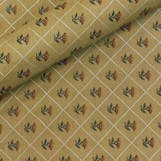 Brown Jacquard Fabric with Tiny Letters SKU-DJ20