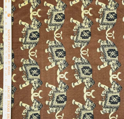 Big Patterned Fabric Brown SKU-GJ10 - Image 2