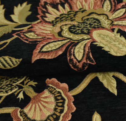 Jacquard Fabric BLACK SKU-GJ18 - Image 2