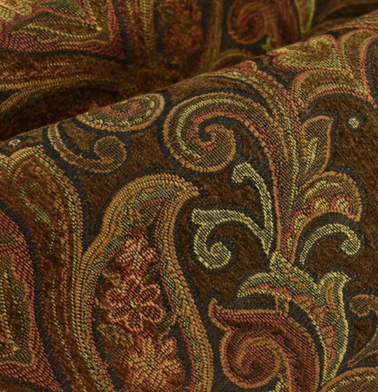 Brown Jacquard Fabric SKU-LJ01