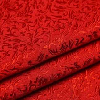 Jacquard Fabric RED by the yard SKU-GJ17
