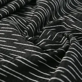 Dark Gray Jacquard fabric with lighter contour lines on pattern! SKU-DJ02