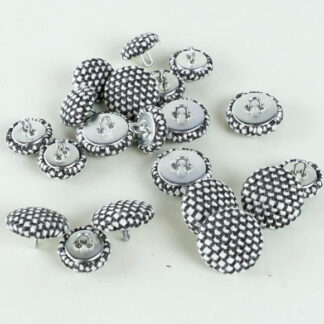 Metal Covered Buttons 11oz wool. Dotted
